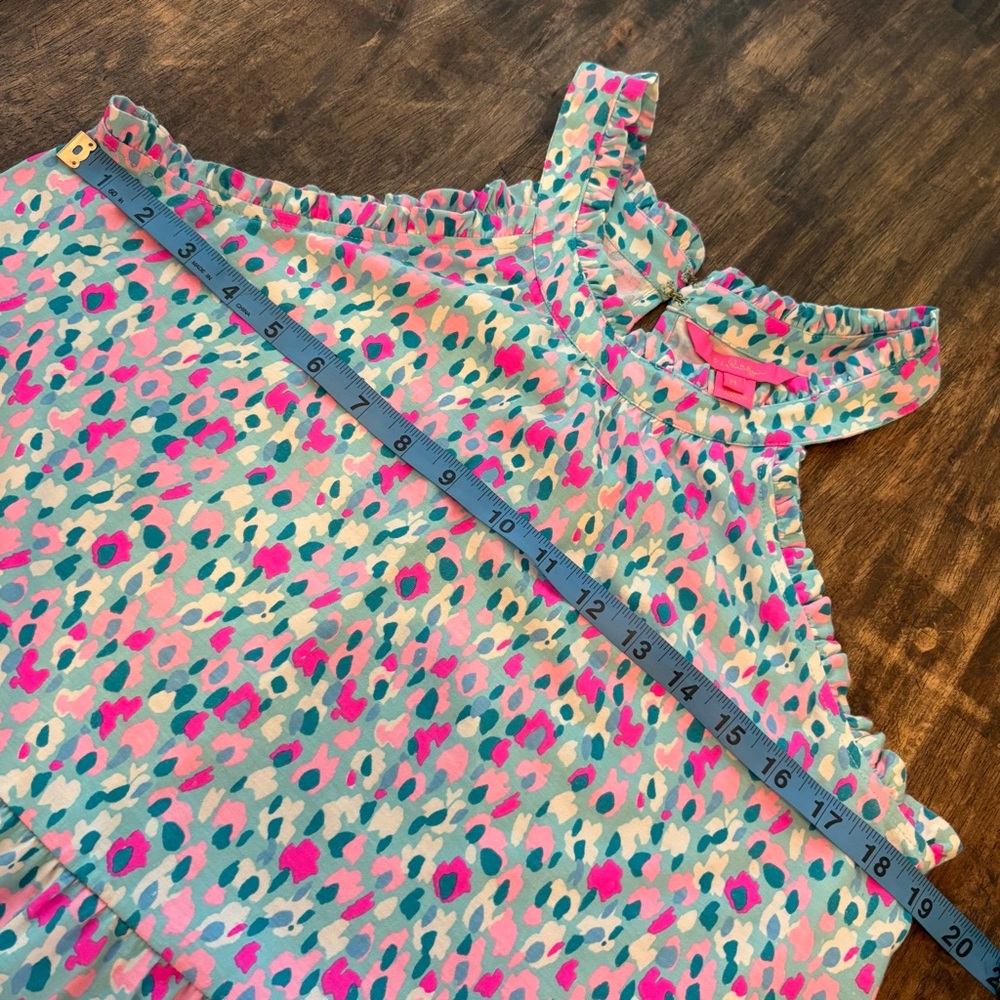 LILLY PULITZER Jerrica Swing Dress in Pink Blue Hottie Dottie! Great condition M - Picture 10 of 12